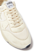 Running Sole Sneakers in Nylon and Nappa Leather